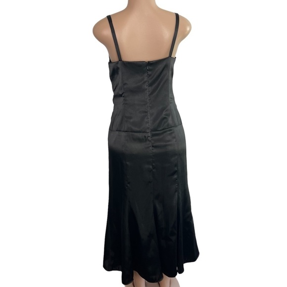 Karina Nites Black Midi Cocktail Dress - Picture 8 of 9